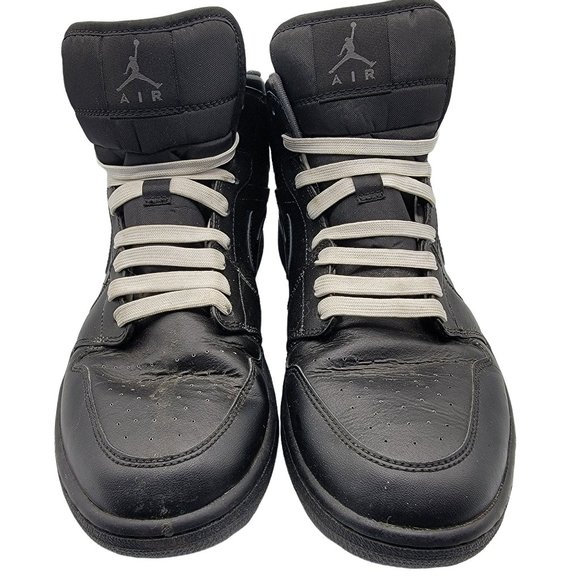 Nike Air Jordan 1 Mid Triple Black Sneakers Shoes 554724-021 Mens Size 12 main image 10